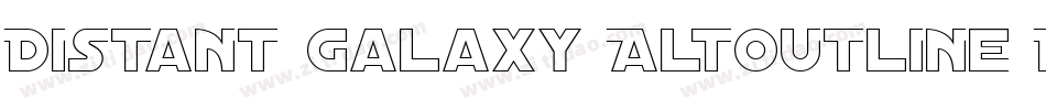 Distant Galaxy AltOutline Italic字体转换